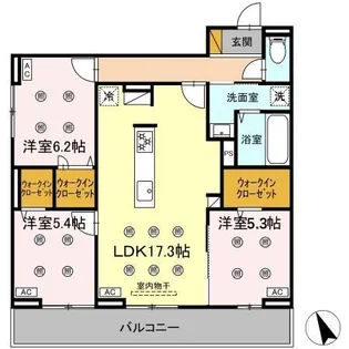 プレアデス【2階】の間取り