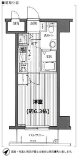 ガラ・ステージ芝公園駅前【3階】の間取り