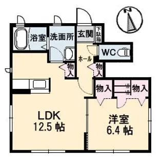 グランド ソレイユ B棟【1階】の間取り