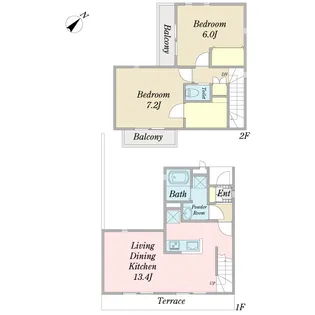 東京都葛飾区東新小岩8【一戸建】の間取り