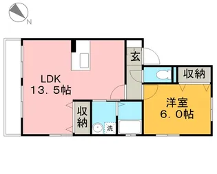 千葉県市川市富浜2【アパート】の間取り