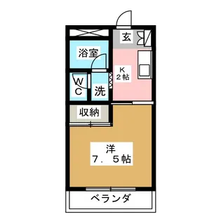 シャトーハティ【4階】の間取り