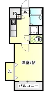 リバーストーン【1階】の間取り