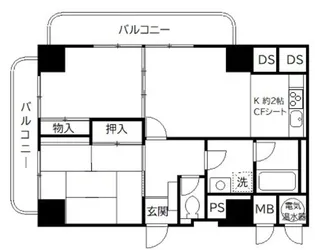 上野ロイヤルハイツ【11階】の間取り
