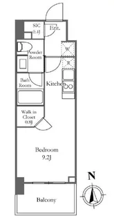 東京都港区芝2【マンション】の間取り