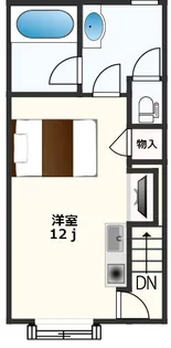 サニースクエアP-1【2階】の間取り
