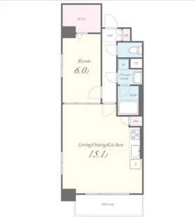 東京都品川区南大井4【マンション】の間取り