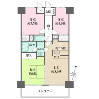 シティコープ横浜阪東橋【1階】の間取り