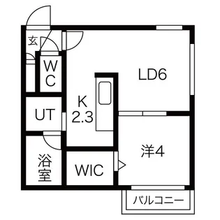 Crea Maison手稲ST(クレアメゾン)【3階】の間取り