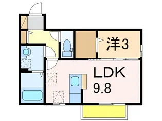 メゾン・ドゥジェーム【1階】の間取り