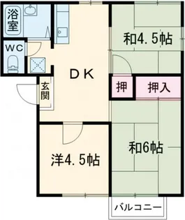 南ハイツ【2階】の間取り