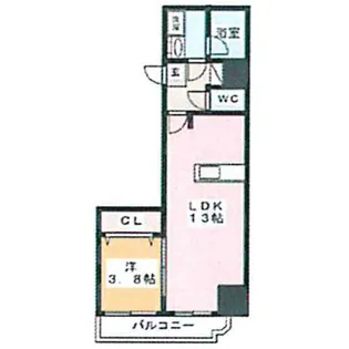 ラグゼナ浄心【3階】の間取り