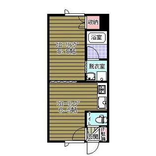 大学ハイツ2【1階】の間取り