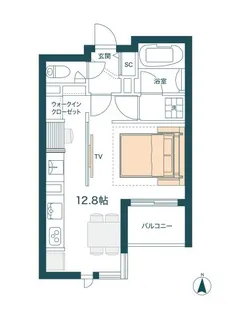 グロリア要町【2階】の間取り