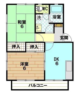 メゾンヒロモトD棟【1階】の間取り