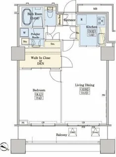 レジディアタワー上池袋 タワー棟【16階】の間取り