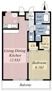 ビレッジイーストアべニュー【1階】の間取り