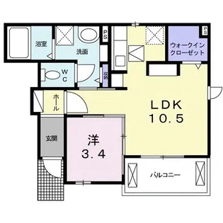 ウィステリア【1階】の間取り