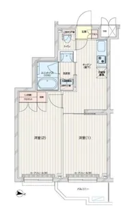 ルーブル練馬赤塚【2階】の間取り