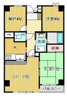 ノバ相模原【3階】の間取り