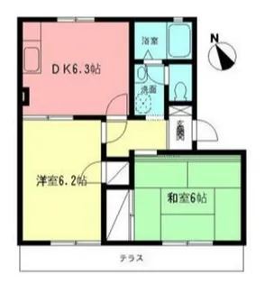 神奈川県相模原市中央区共和4【アパート】の間取り