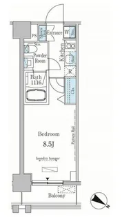カーサスプレンディッド南麻布FLAT【9階】の間取り
