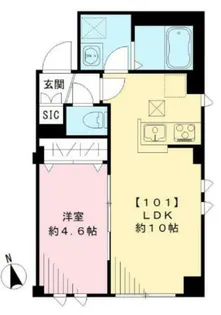 東京都大田区蒲田1【マンション】の間取り