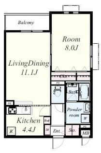 サクラシャイン【1階】の間取り