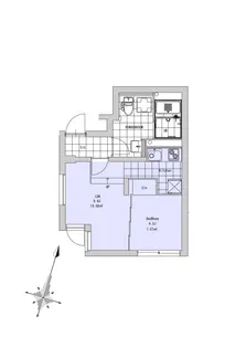 東京都品川区荏原6【マンション】の間取り