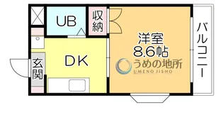 コーポ加月A棟【2階】の間取り
