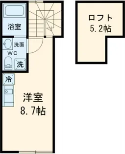 オリンポスヒル【1階】の間取り