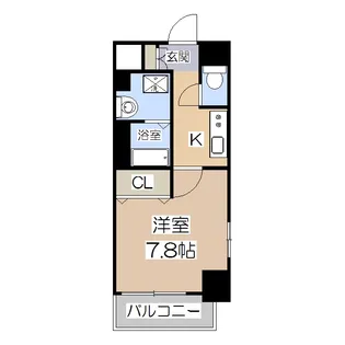 レジュールアッシュ天王寺II【7階】の間取り
