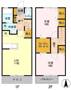 町田タウンハウスAの間取り