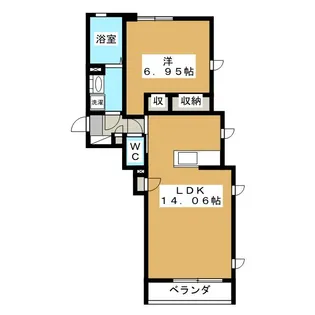 カーサ・デ・ソラーナ【2階】の間取り