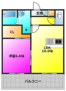 福岡県福岡市南区塩原3【マンション】の間取り