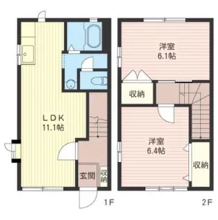 東京都日野市平山4【一戸建】の間取り