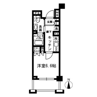 レジディア中落合C棟【2階】の間取り