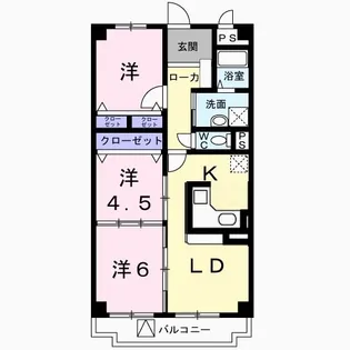 チュリス千里【2階】の間取り