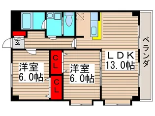 ガ-デンアネックス【4階】の間取り