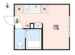 東京都板橋区舟渡3【アパート】の間取り