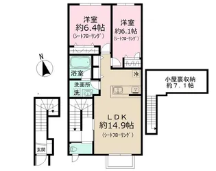 チェルビック【2階】の間取り