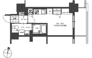 パシフィックタワー札幌【11階】の間取り
