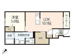 セフィレア【1階】の間取り