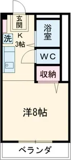 カレントシティ夏見【1階】の間取り