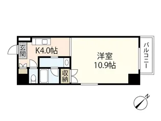 アロッジオ大須賀【2階】の間取り