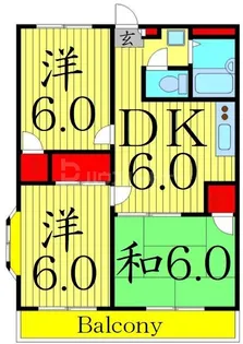 アンザベルテIII【3階】の間取り