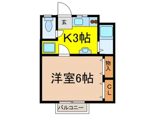 ノ-ブルハイム【1階】の間取り