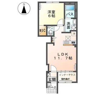 コンフォート・シャルール【1階】の間取り