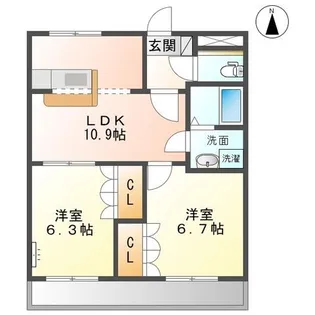 シンフォニー(Symphony)【1階】の間取り