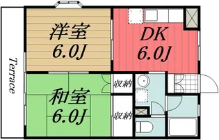 誉田南パレス【1階】の間取り